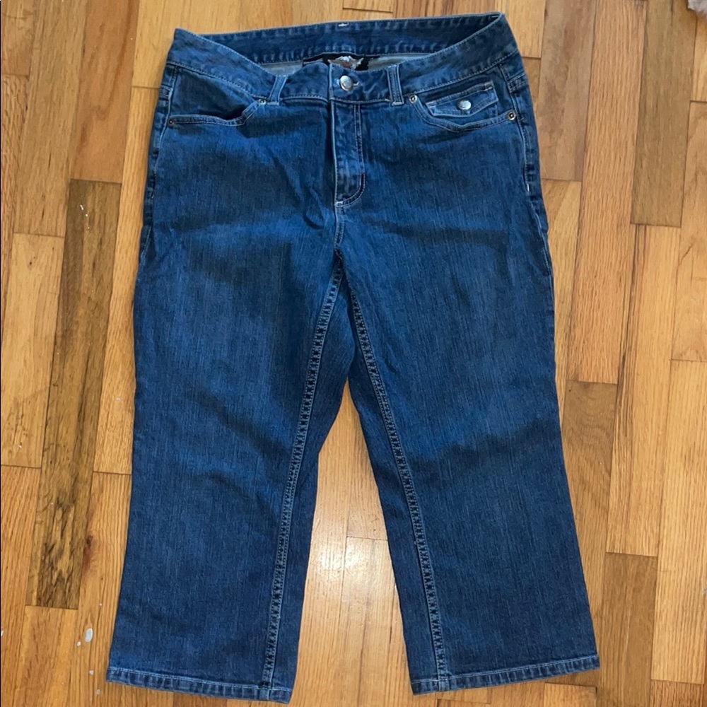 Harley Davidson Cropped Jeans